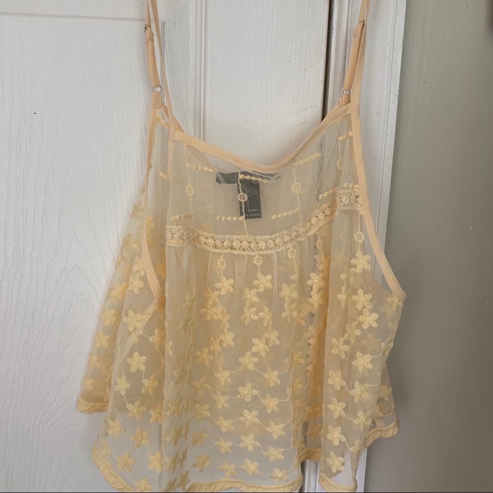 See through tank top/ crop top